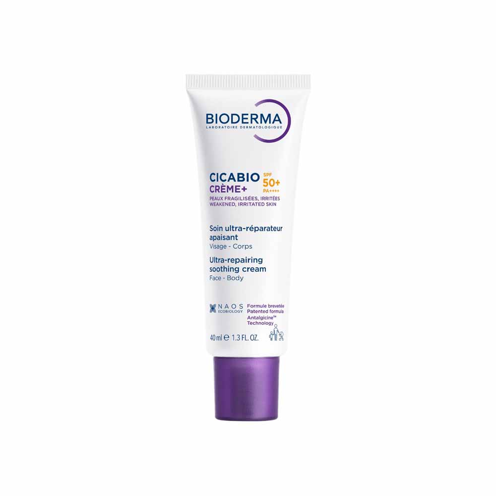 Bioderma Cicabio Crème+ Soin ultra-réparateur apaisant SPF50+ Visage et corps 40ml