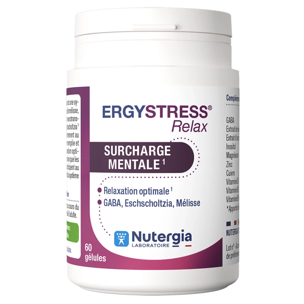 Nutergia Ergystress Surcharge Mentale 60 Gélules