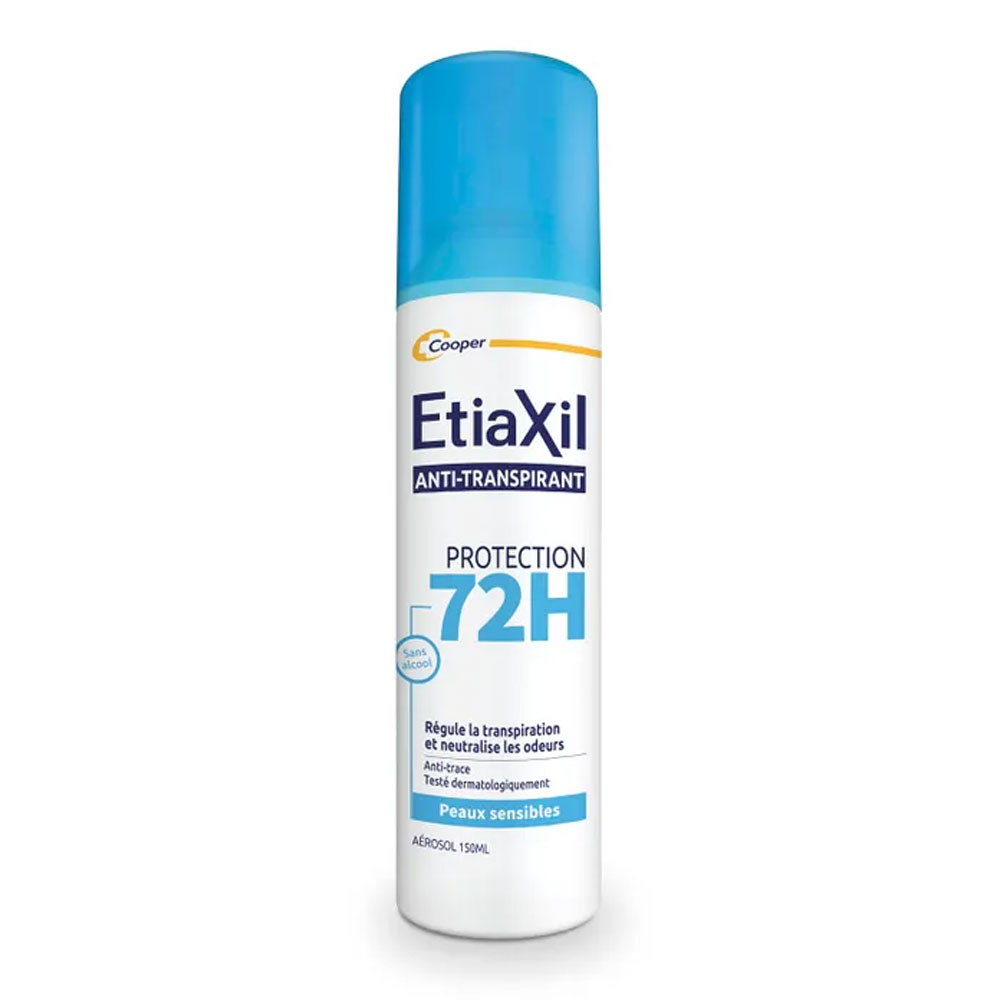 Etiaxil Anti-Transpirant Déodorant Aérosol Protection 72h Peaux Sensibles 150ml