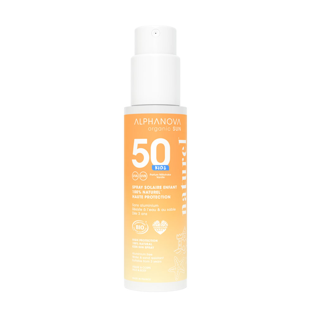 Alphanova Organic Sun Spray Solaire Enfants SPF50 125ml