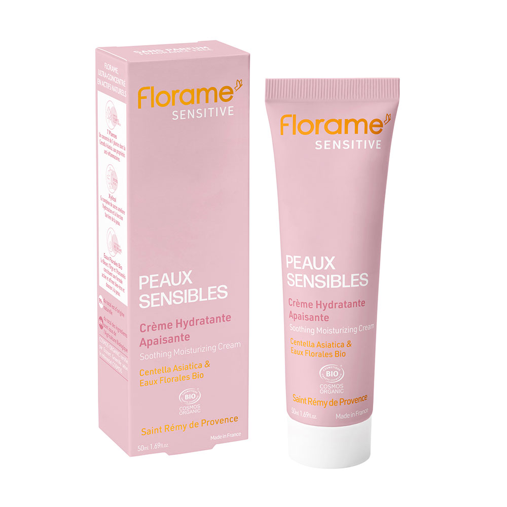 Florame Crème Hydratante Apaisante Bio Peaux sensbiles 50ml