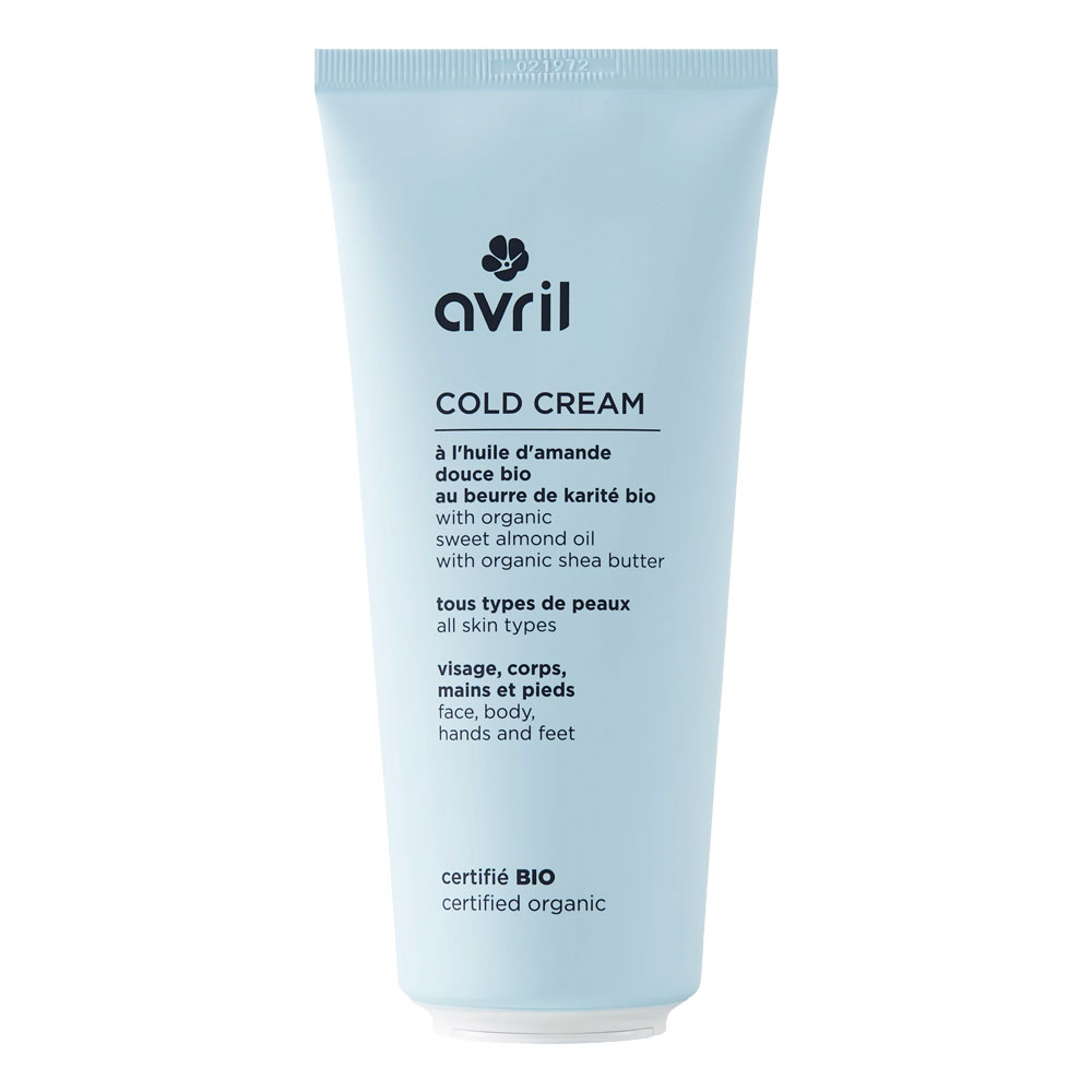 Avril Cold cream a l'huile d'amande douce et beurre de karite bio Visage et Corps 200ml