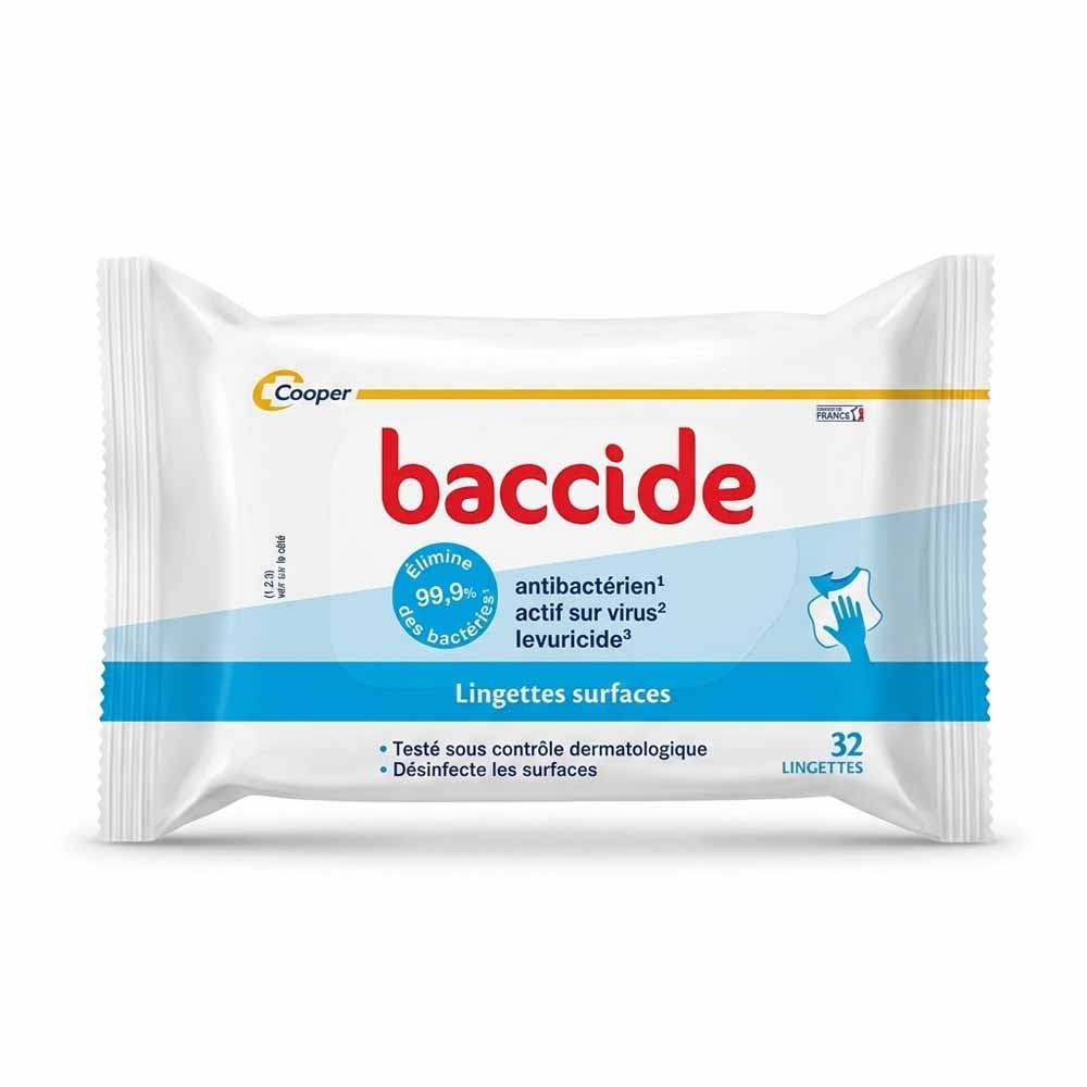 Baccide Lingettes Désinfectantes x32