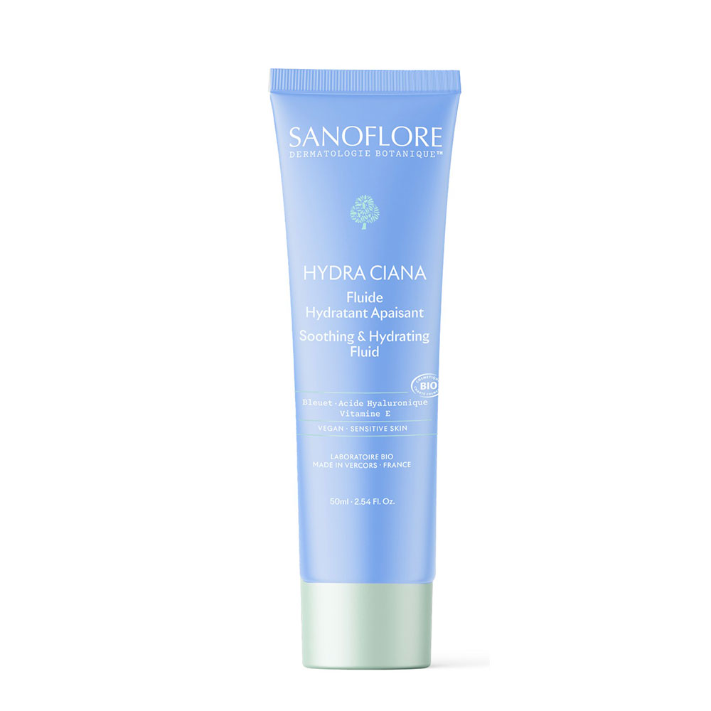 Sanoflore Hydra Ciana Fluide Hydratant apaisant 50ml