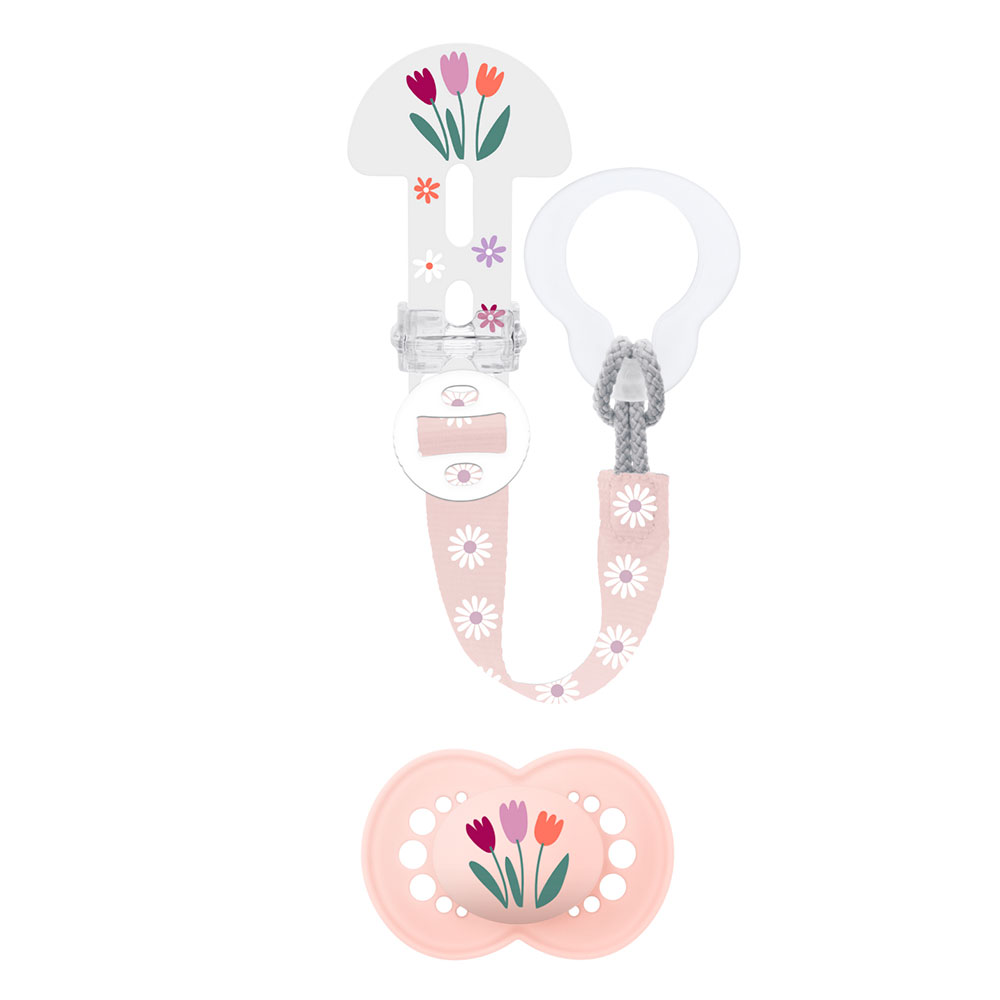 Mam Kit Sucette Symétrique + Attache Sucette Dès 18 Mois x2