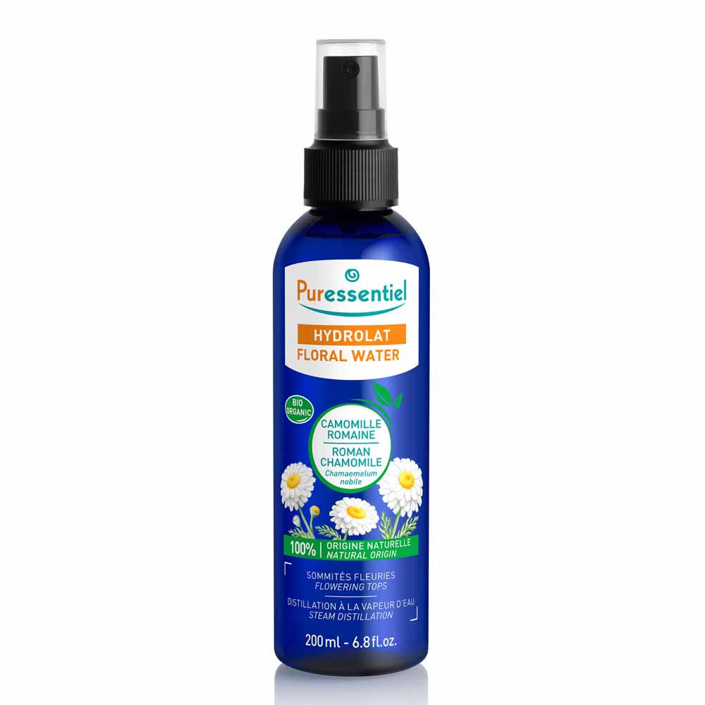 Puressentiel Hydrolat Eau Florale Camomille Romaine Bio Peaux Sensibles et Irritées 200ml