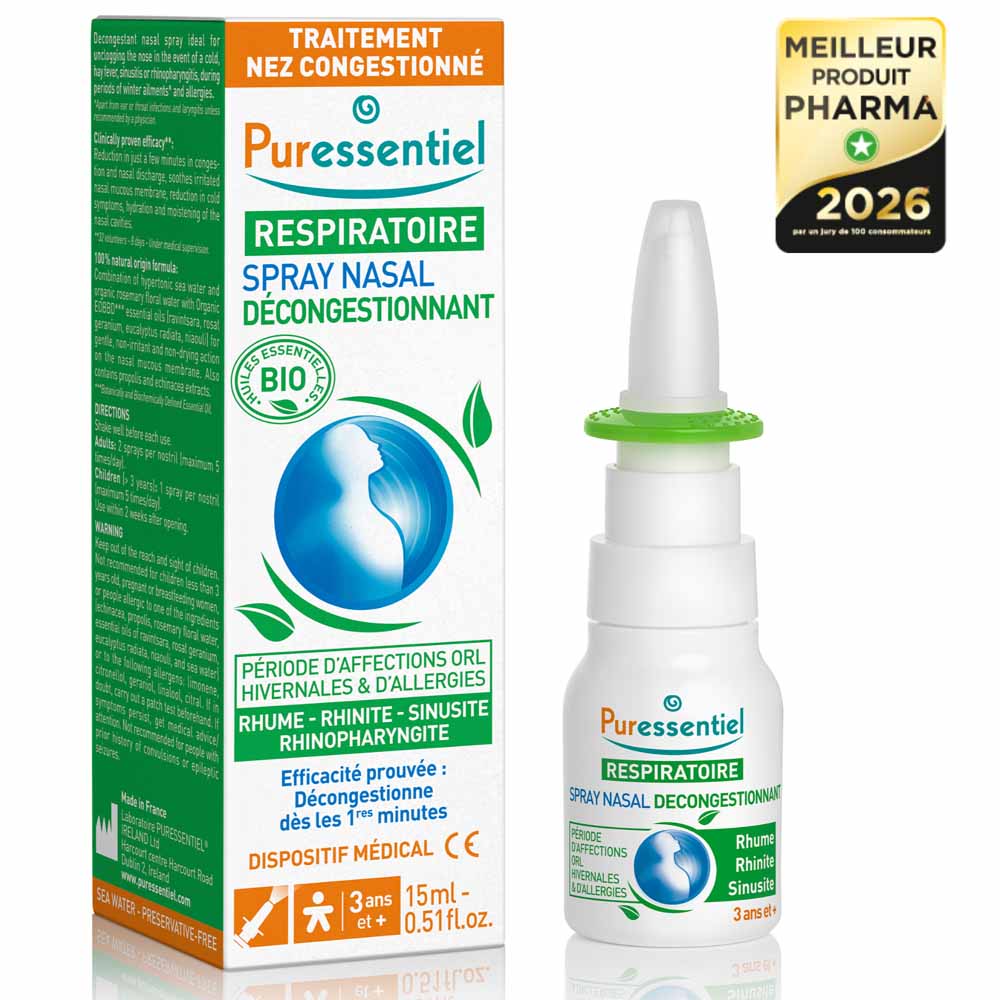 Spray Nasal Decongestionnant 15ml Puressentiel