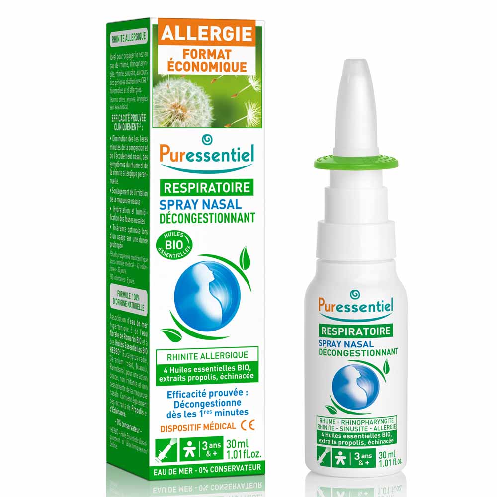 Spray Nasal Decongestionnant Respiratoire 30ml Puressentiel
