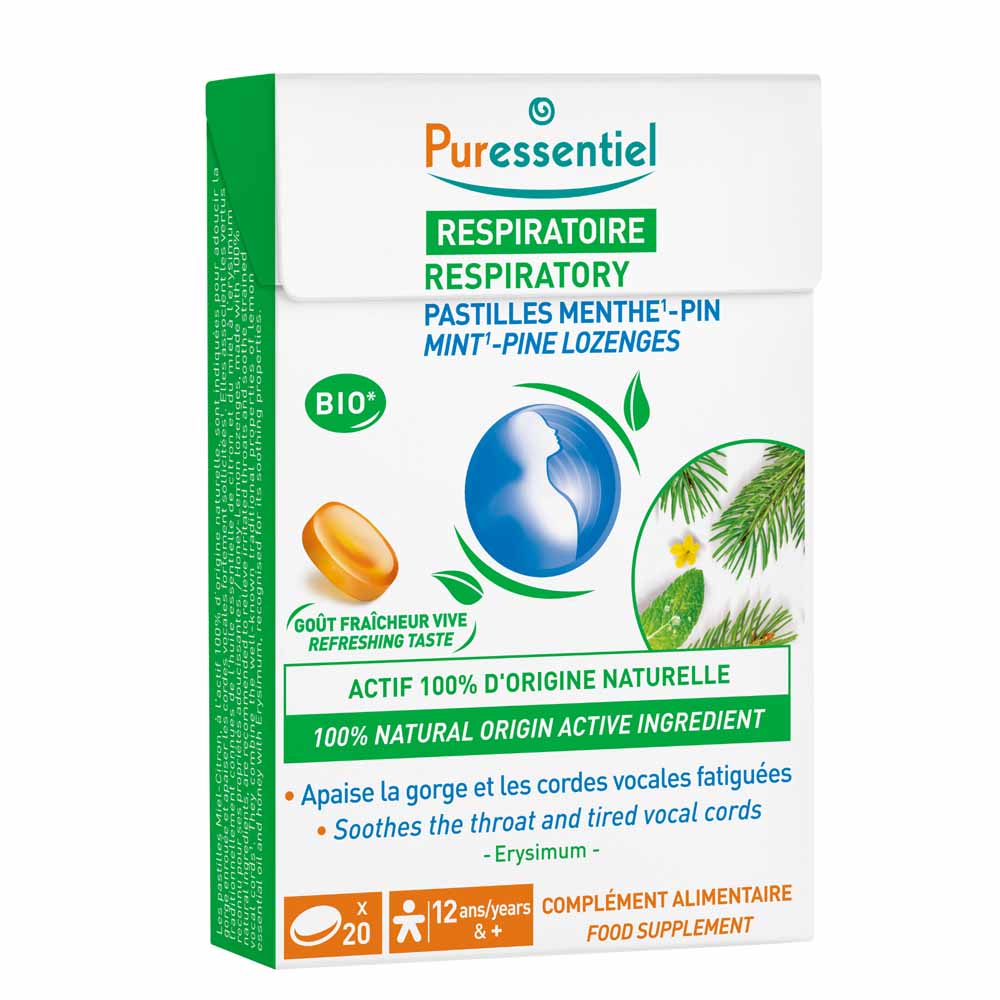 Puressentiel Respiratoire Pastilles Respiratoire Gorge Menthe-Pin x20