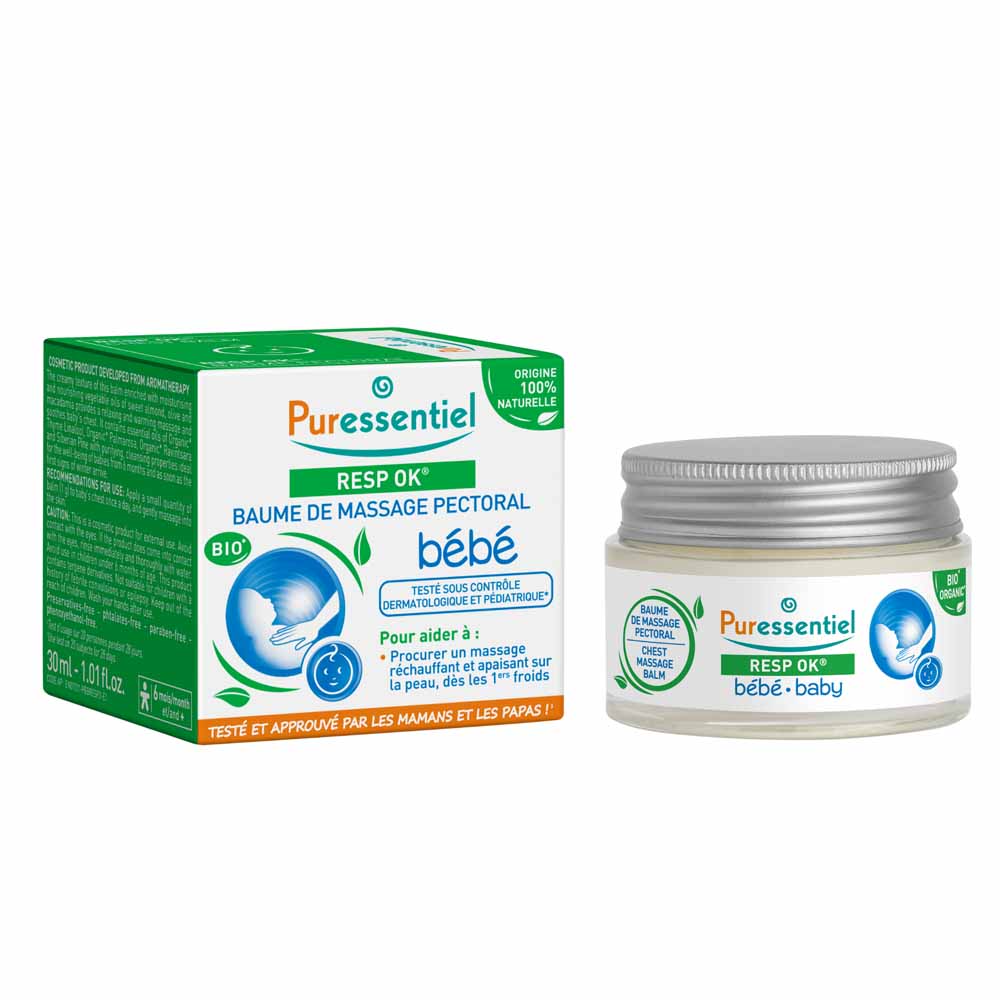 Puressentiel Resp Ok® Baume de Massage Pectoral Bébé Bio 30ml