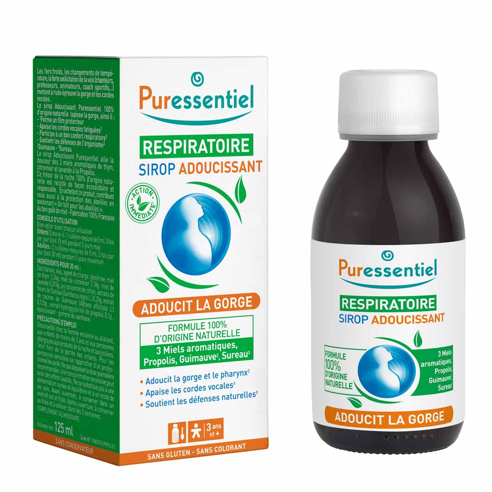 Puressentiel Respiratoire Sirop Adoucissant Pour La Gorge Respiratoire 125ml