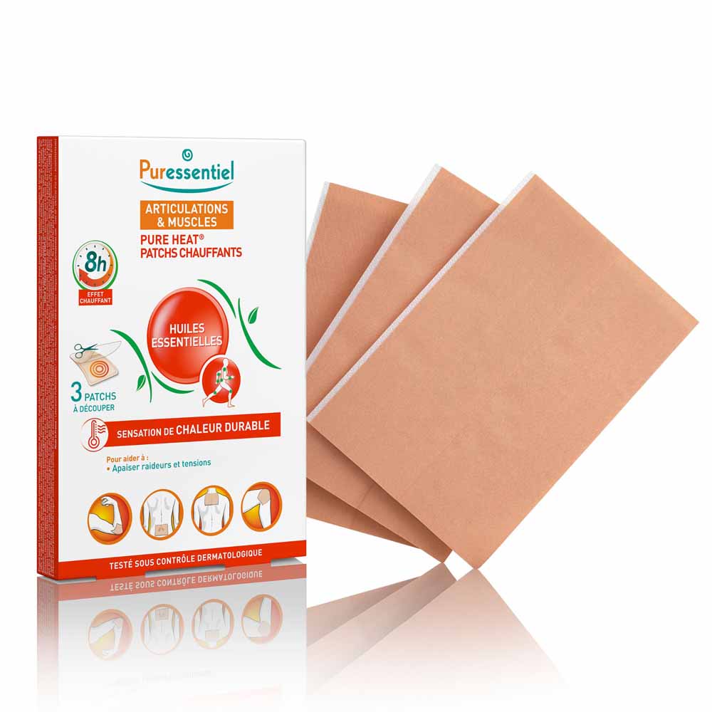 Puressentiel Articulations Et Muscles Pure Heat Effet 8h 3 Patchs Chauds