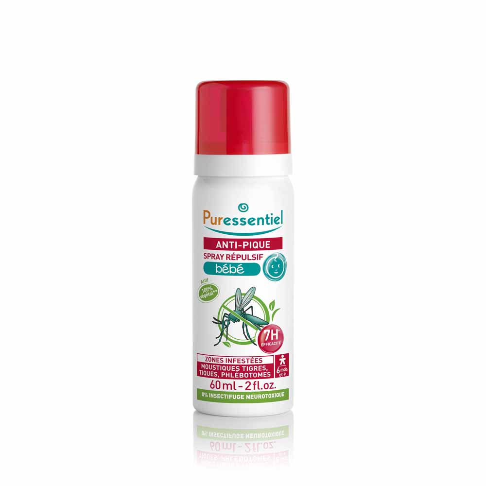 Puressentiel Anti-Pique Spray Repulsif Anti-moustiques Bebe 60ml