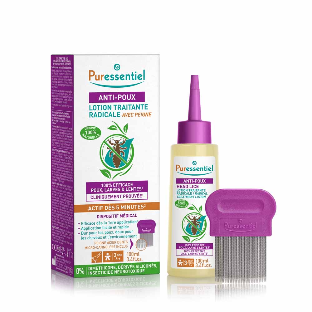 Puressentiel Anti-Poux Traitement Complet Lotion + Peigne 100 ml