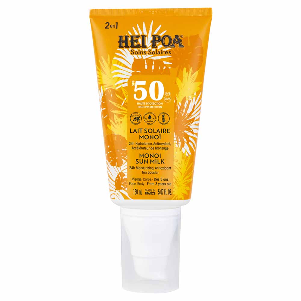 Hei Poa Soins Solaires Lait Fondant Solaire SPF50 150ml