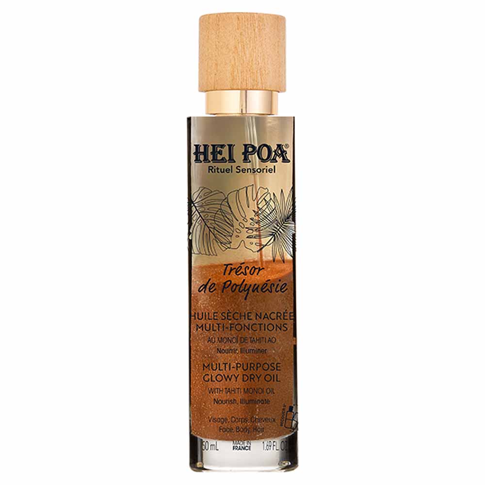 Hei Poa Huile Sèche Nacrée Trésor De Polynésie 50ml