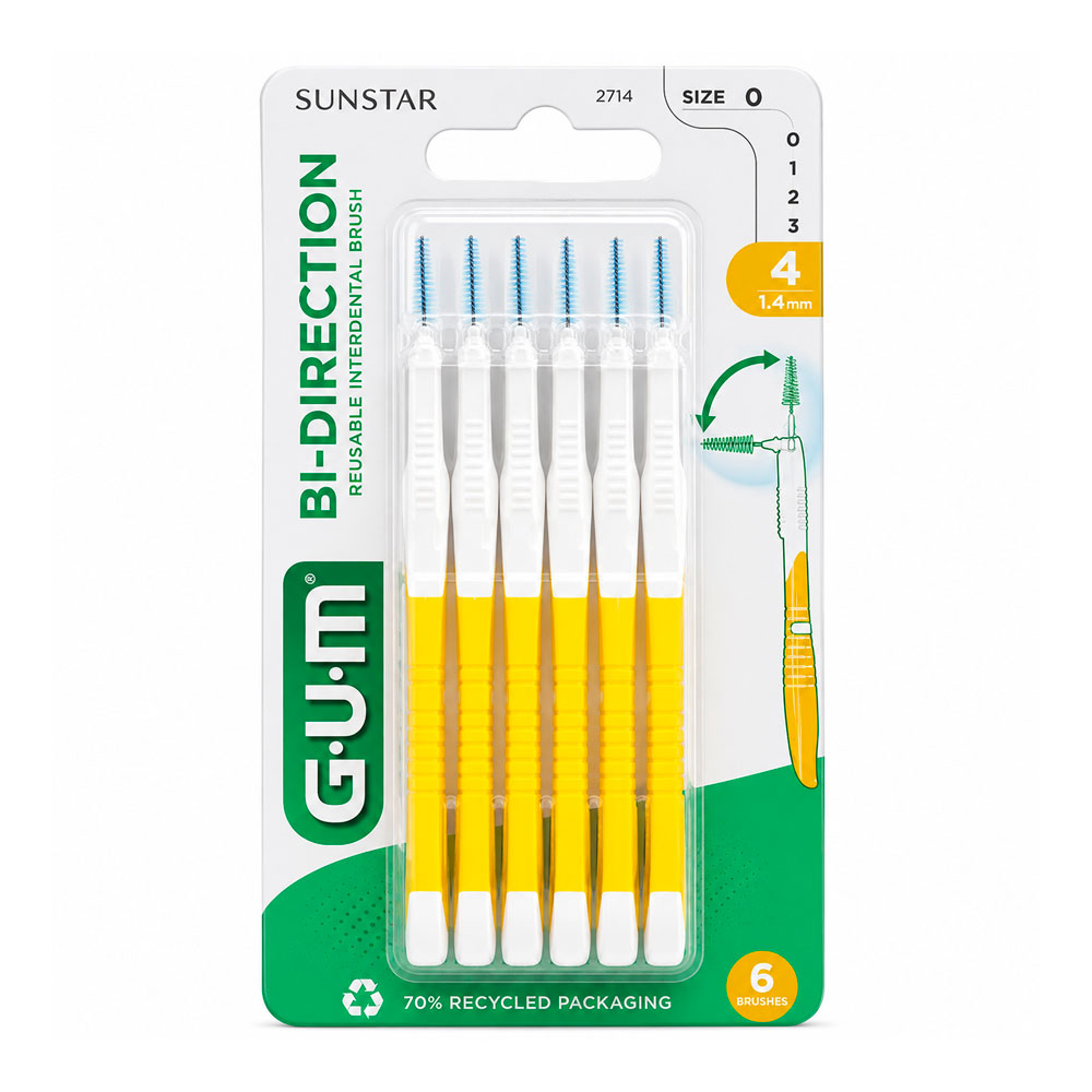 Gum Brossettes Interdentaires Bi-Direction 1.4 mm x6