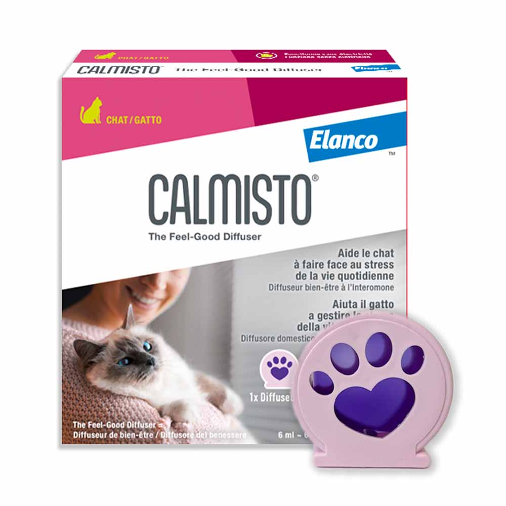 Calmisto Chat Diffuseur anti-Stress avec 1 recharge de 6ml