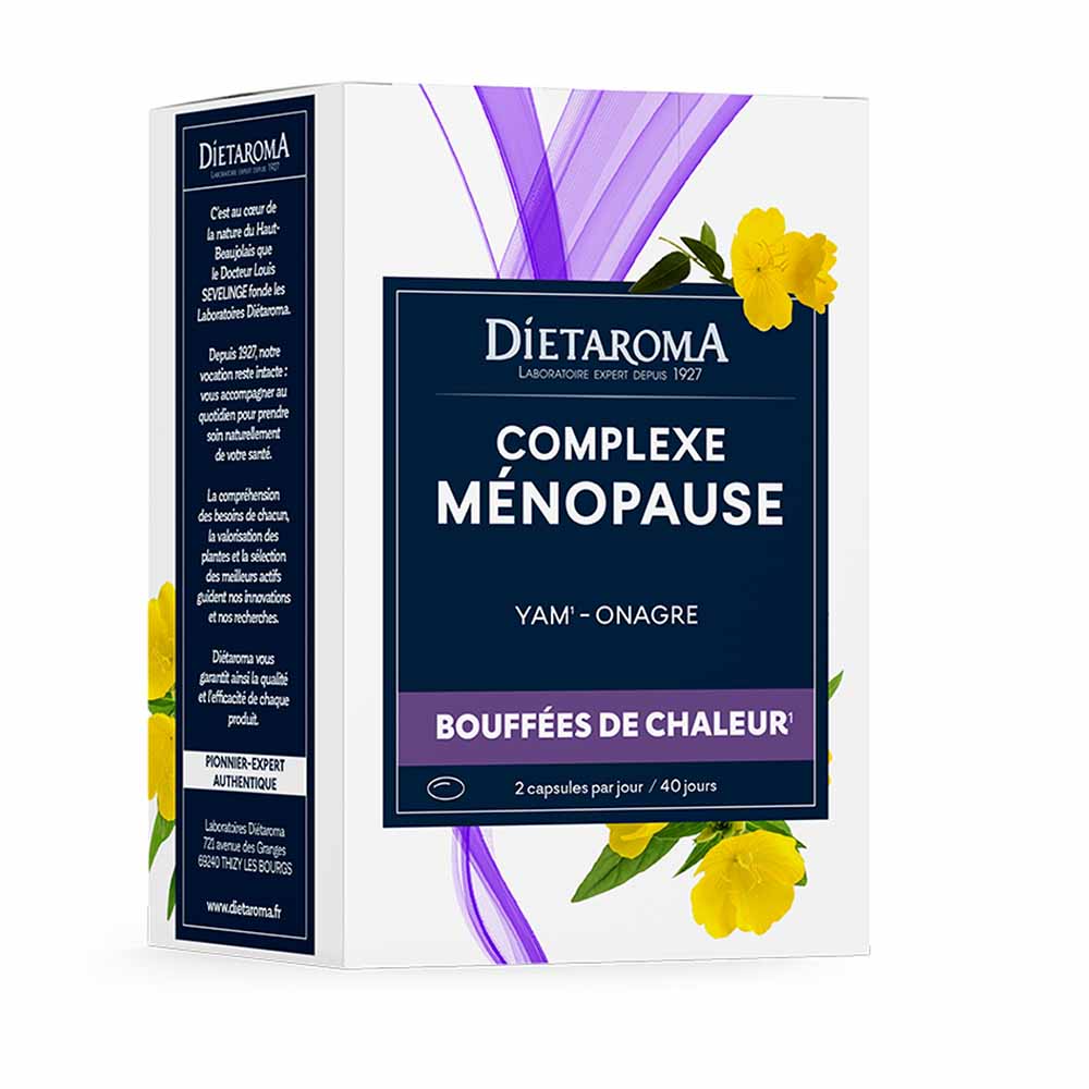 Dietaroma Complexe Ménopause Yam-Onagre 80 capsules