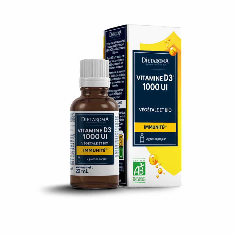 Dietaroma Vitamine D3 Végétale Bio 1000Ui 20 ml