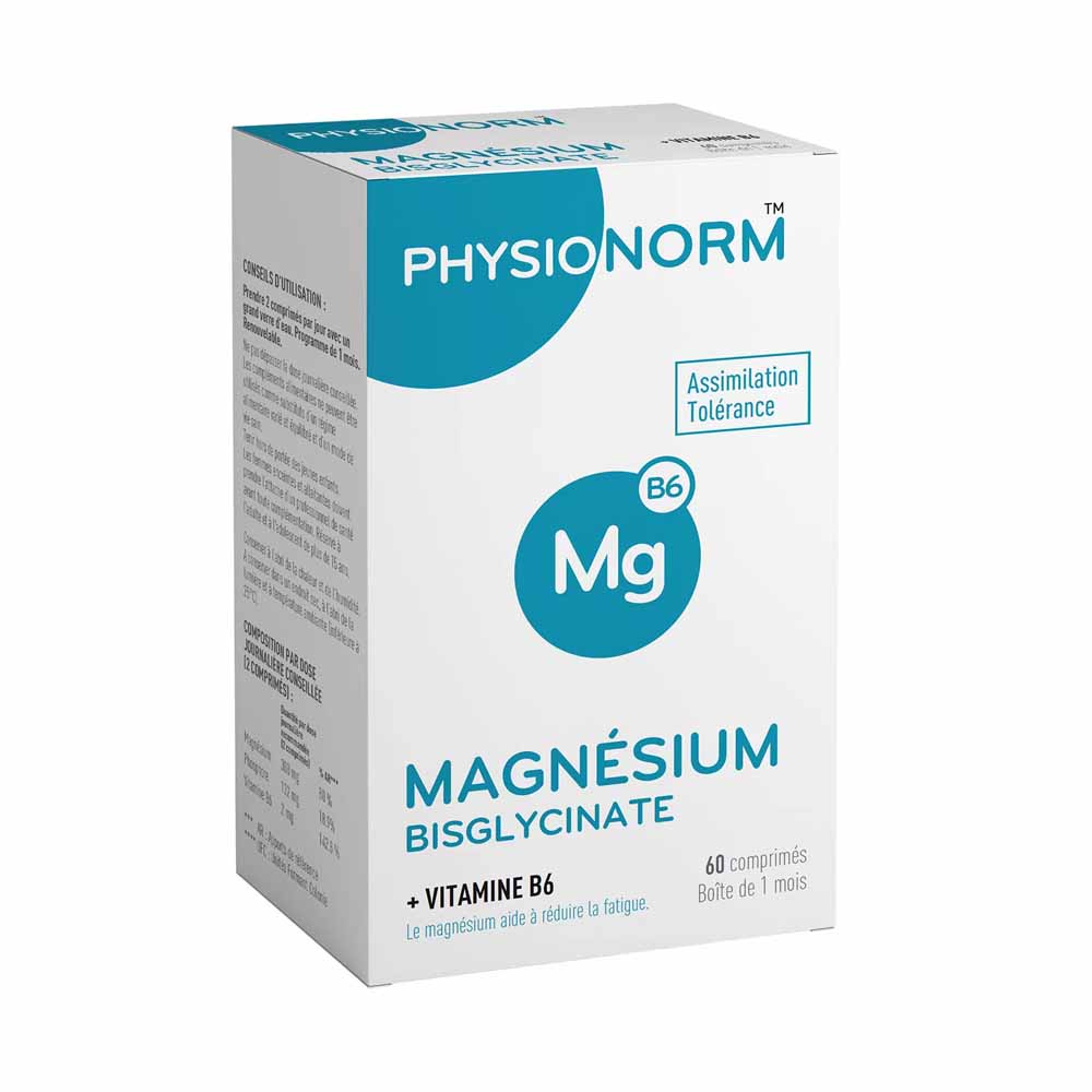 Laboratoire Immubio Physionorm Magnésium Bisglycinate 60 comprimés