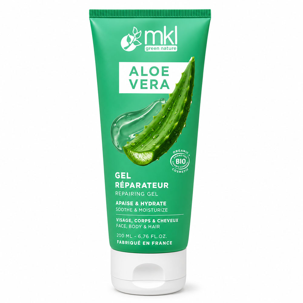Mkl Gel Réparateur Corps A L'aloe Vera Bio 200 ml