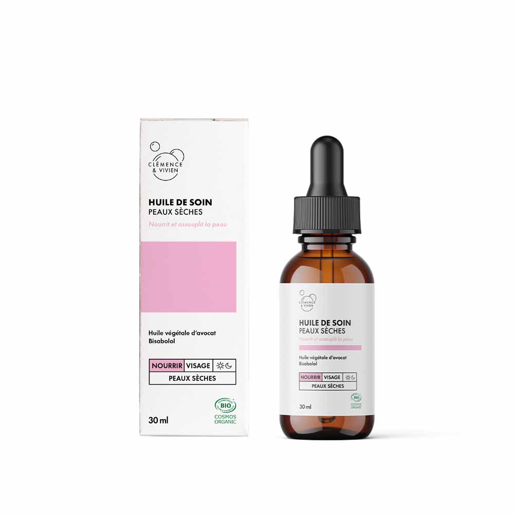 Clemence&Vivien Huile De Soin Nourrissante Peaux Seches 30ml