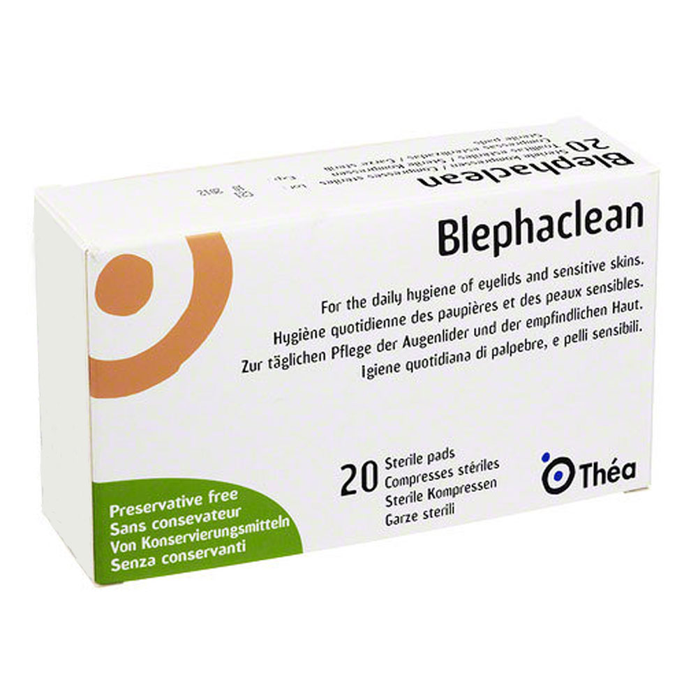Thea Blephaclean Compresses Pre-impregnes Steriles Pour Paupieres X20
