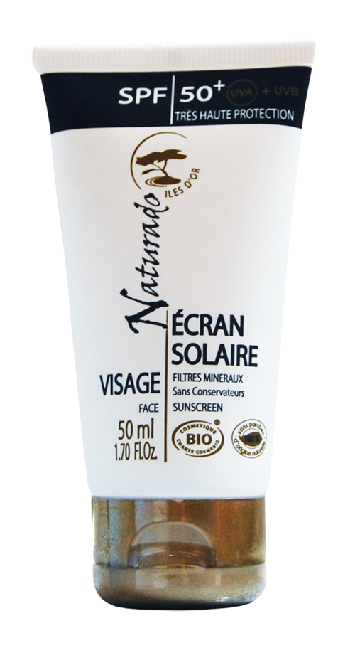 Naturado Iles D'or Ecran Solaire Visage Spf50+ Bio 50ml