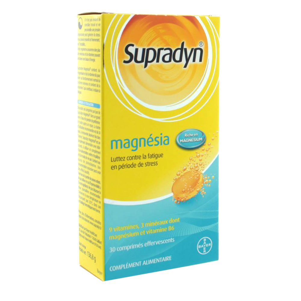 Supradyn Magnesia Effervescent 30 Comprimés