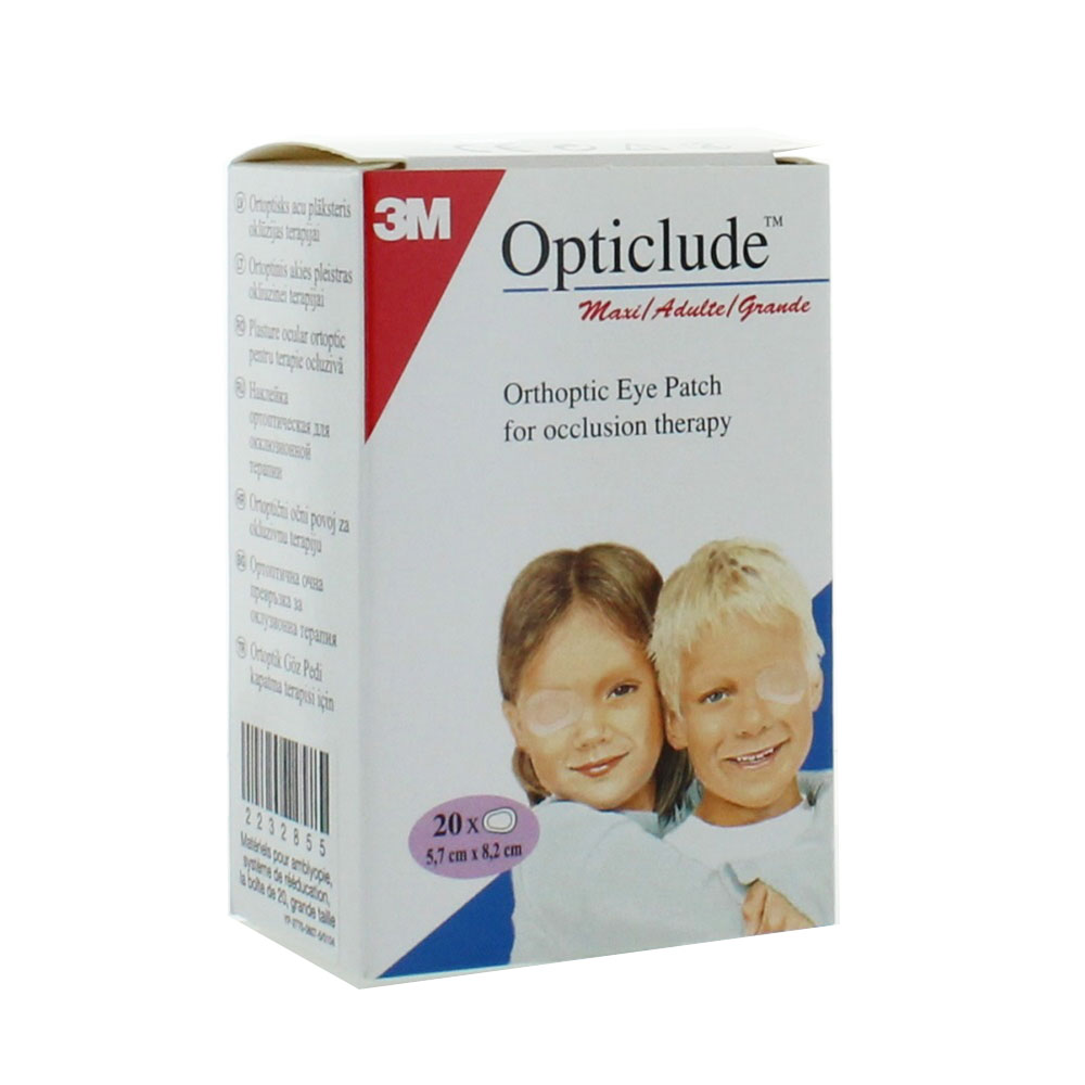 3M Opticlude 20 Pansements Orthoptiques Maxi Chair 8cm X 5.7cm