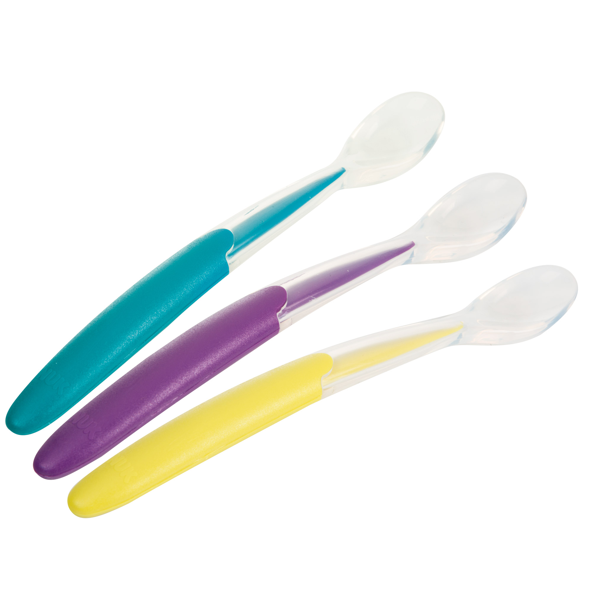Nuk Lot De 3 Cuilleres Douce En Silicone 4 Mois Et Plus