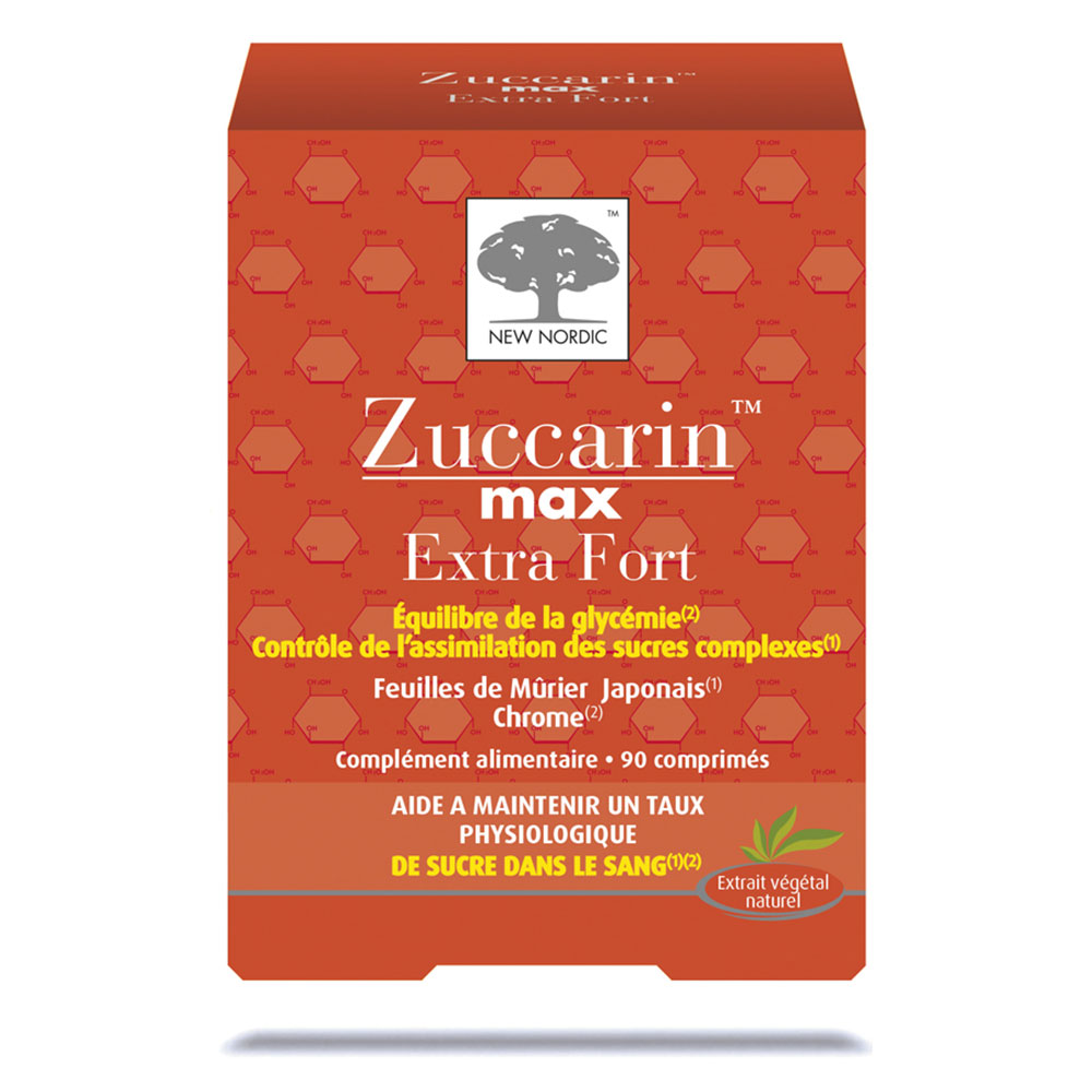New Nordic Zuccarin Extra Fort 90 Comprimes