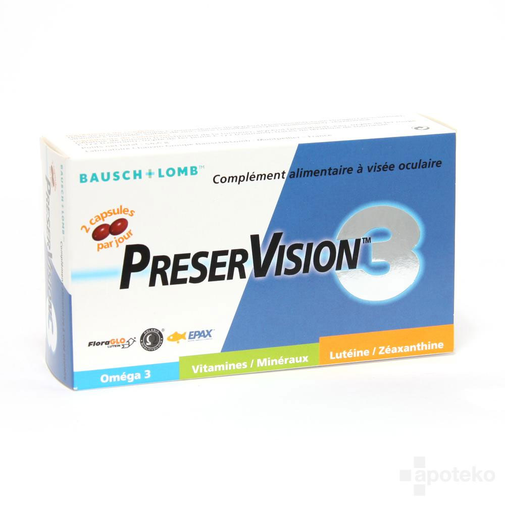 Bausch&Lomb Preservision Visée Oculaire 60 Capsules