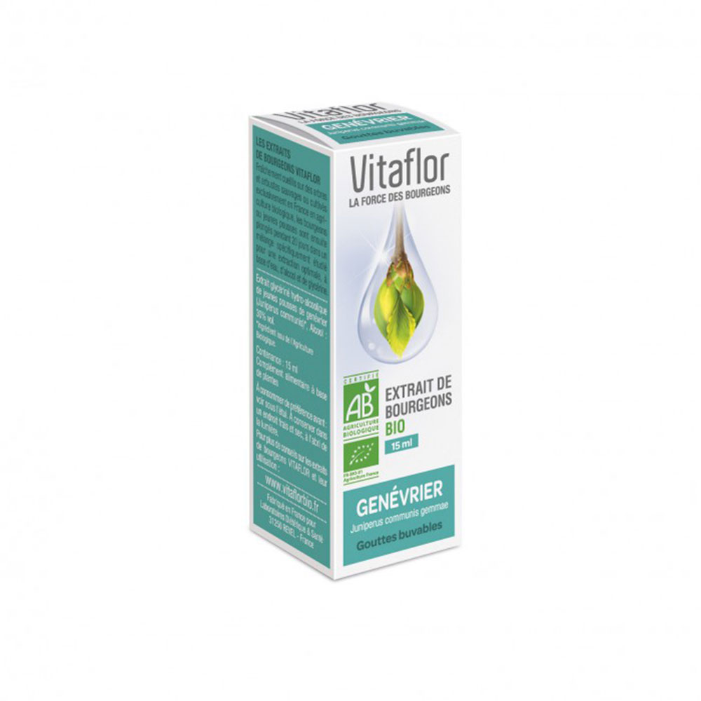 Vitaflor Extrait de Bourgeons Genévrier Bio 15ml