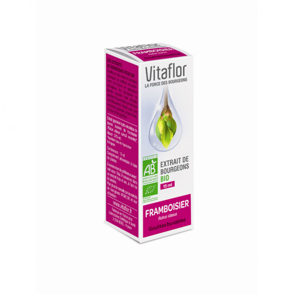 Vitaflor Extrait De Bourgeon De Framboisier Bio 15ml