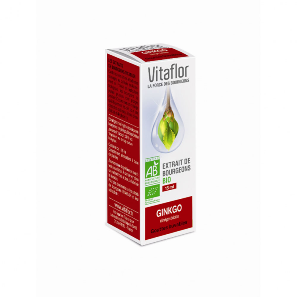 Vitaflor Extrait De Bourgeon De Gingko Bio 15ml
