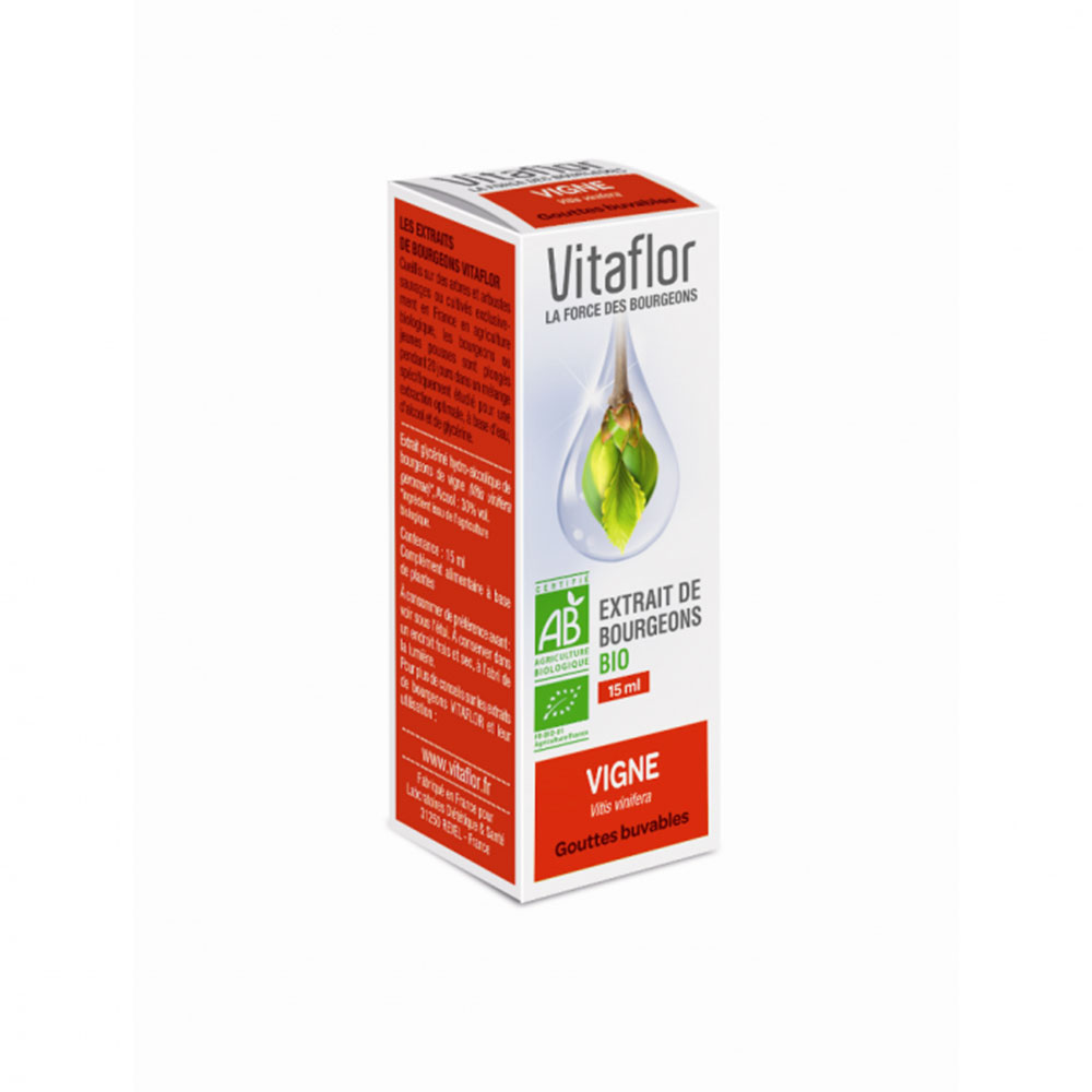 Vitaflor Extrait De Bourgeon De Vigne Bio 15ml