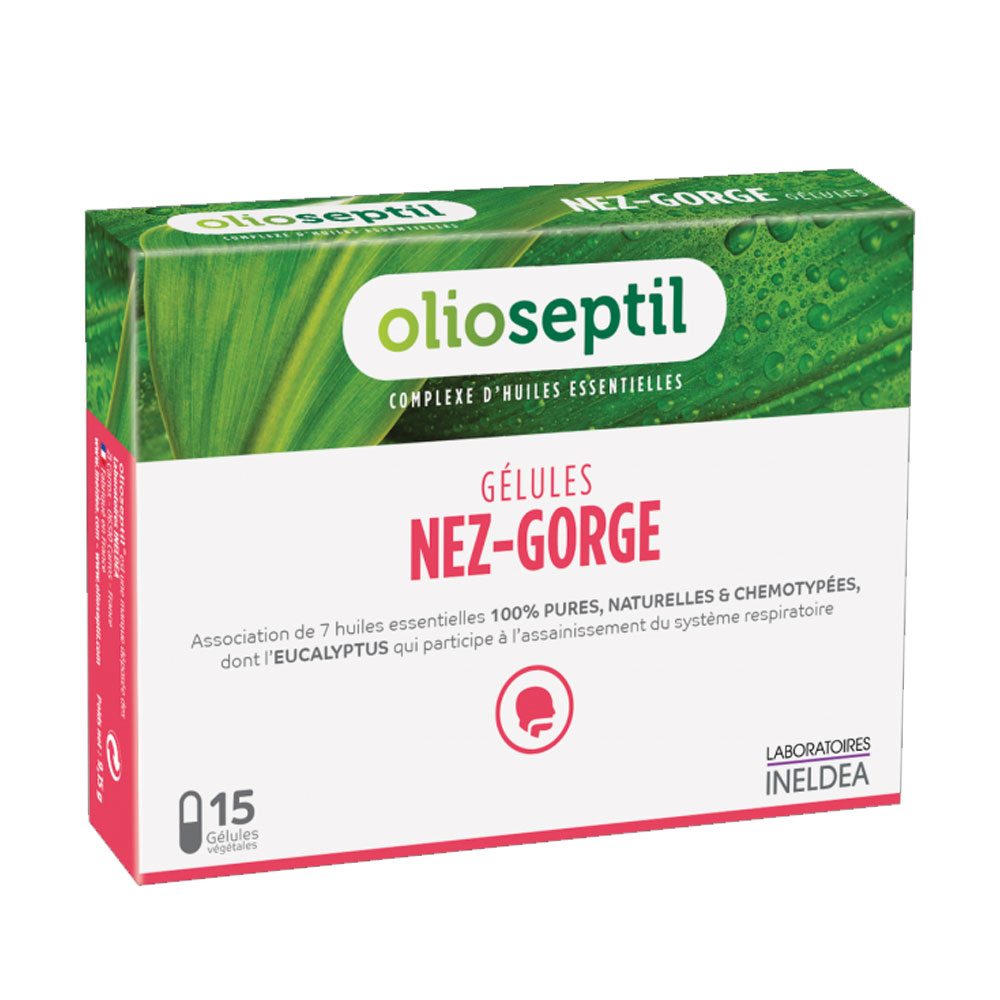 Olioseptil Nez Gorge 15 Gelules Vegetales