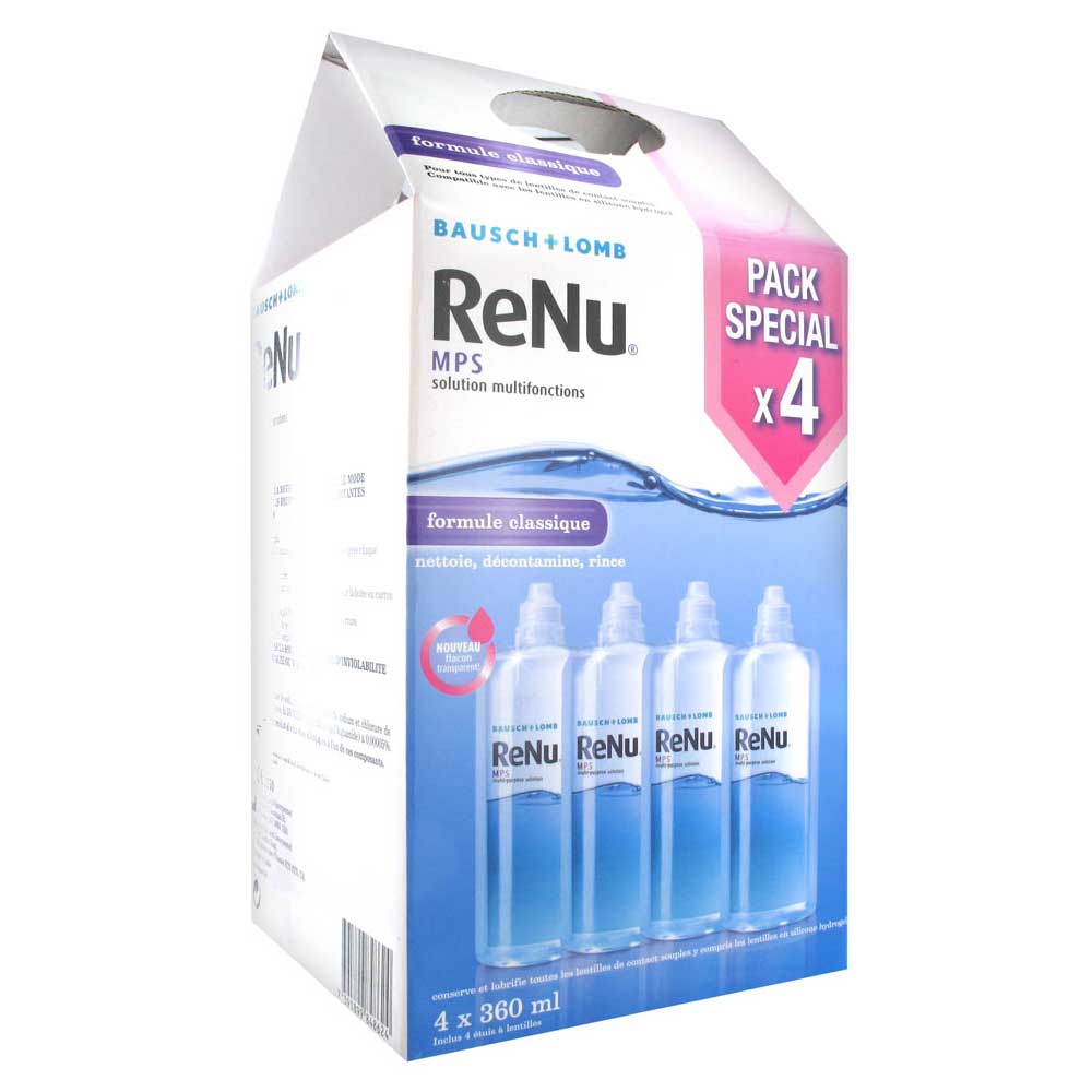 Bausch&Lomb Renu Mps Solution Multifonctions Formule Classique 4x360ml