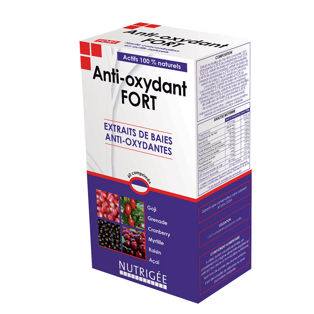 Nutrigée Anti-oxydant Fort 60 Comprimes
