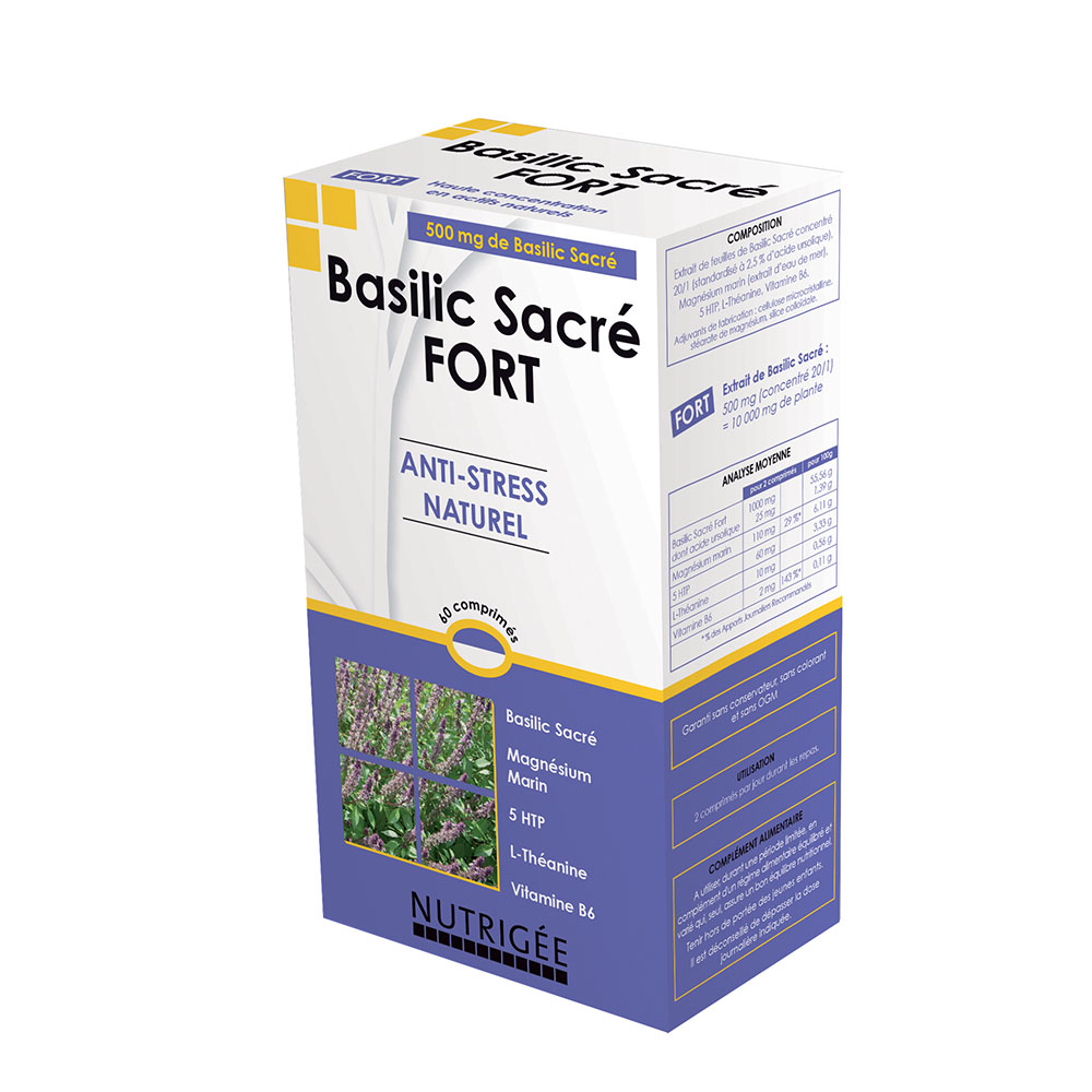 Nutrigée Basilic Sacre Fort 60 Comprimes