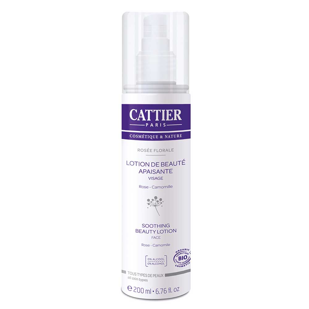 Cattier Rosee Florale Lotion De Beaute Apaisante Bio 200ml