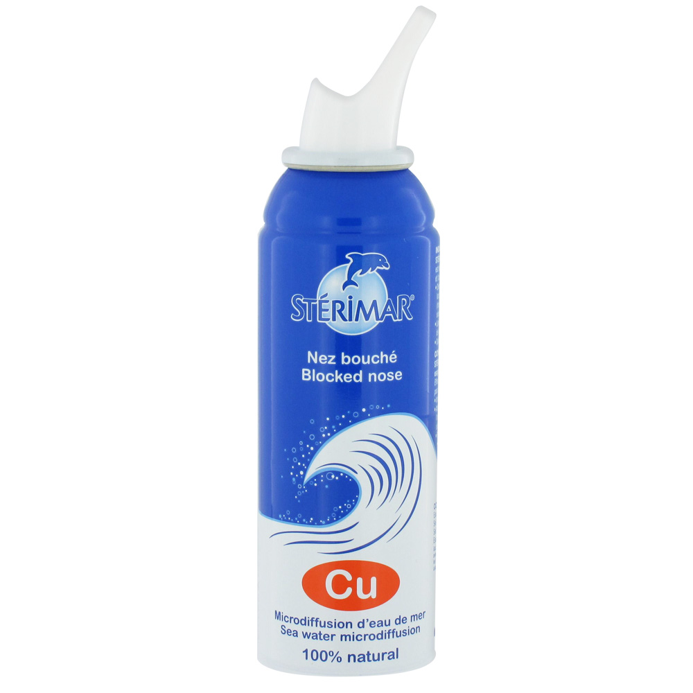 Sterimar Spray Nez Bouche Hypertonique enrichie en cuivre Dès 3 Ans 100ml
