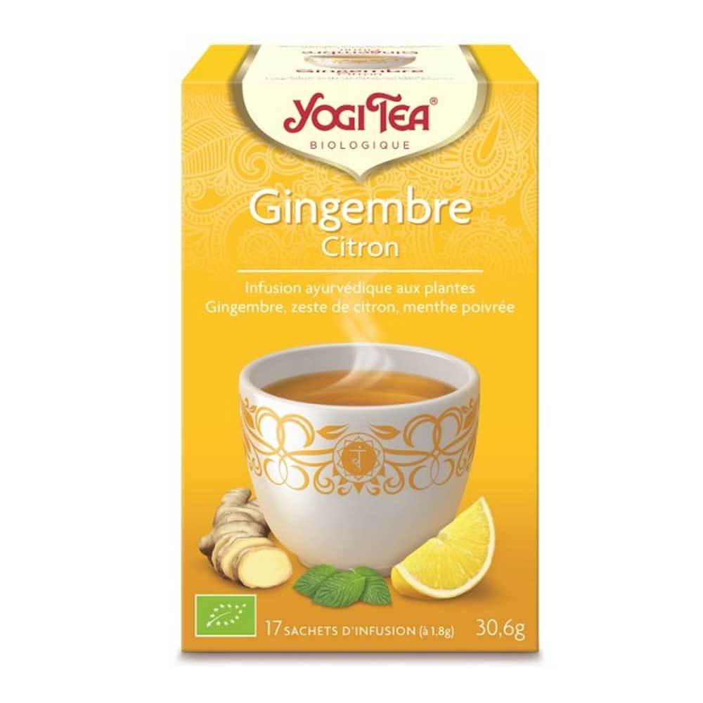 Yogi Tea Infusion Biologique Gingembre Citron 17 Sachets