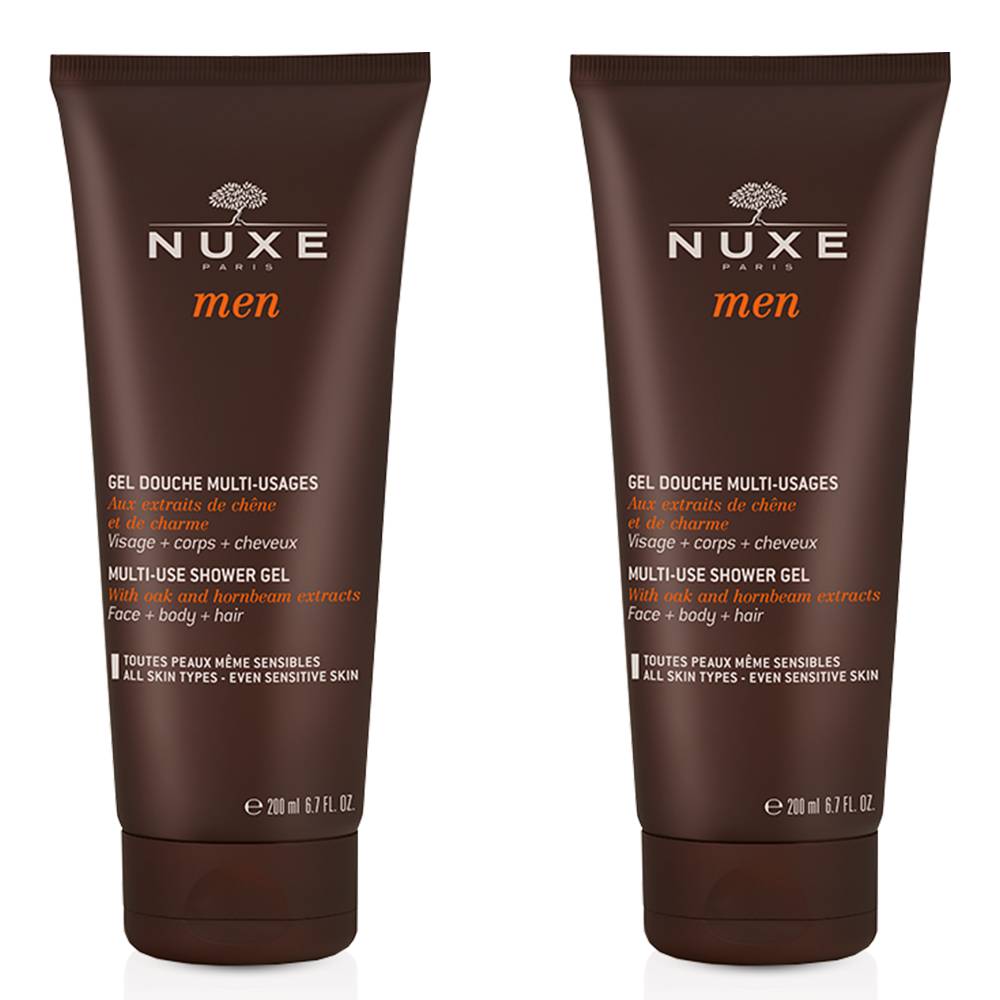 Nuxe Men [BOOST]³ Gel Douche Corps Et Cheveux 2x200ml