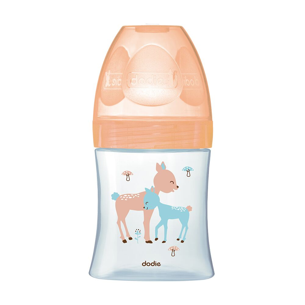 DODIE SENSATION+ BIBERON BEIGE BICHE DEBIT 1 LENT 0-6 MOIS 150ML