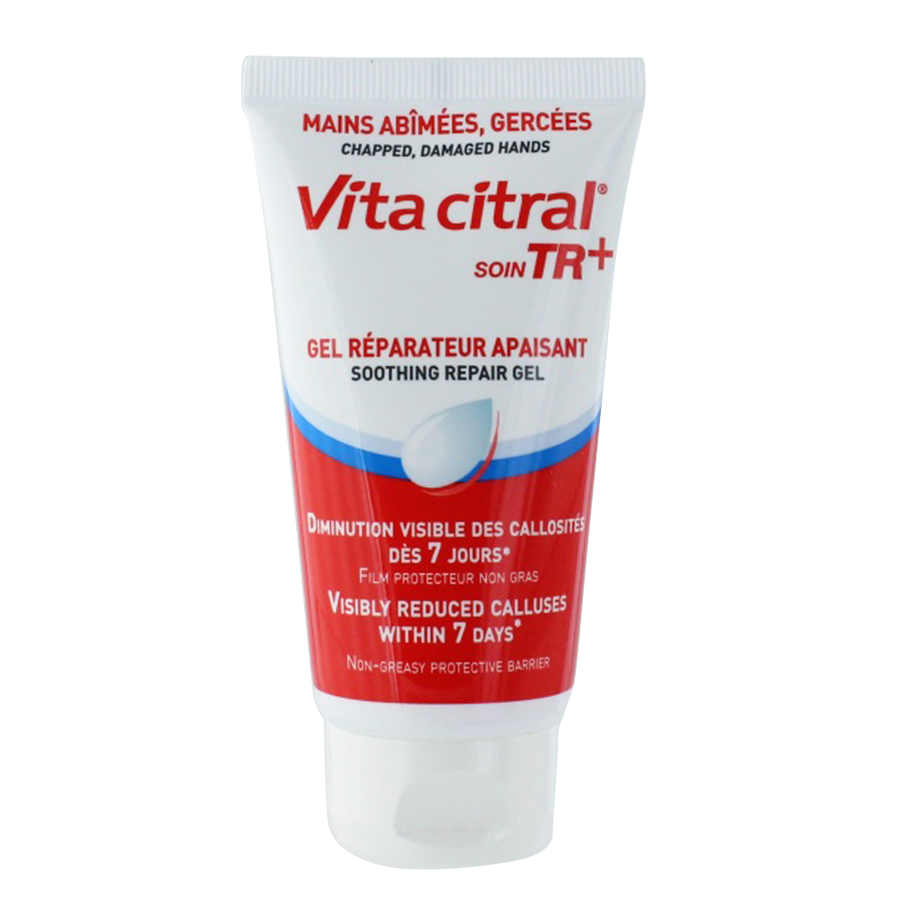 Vita Citral Soin Tr+ Gel Reparateur Apaisant Mains Abimees Gercees 75ml