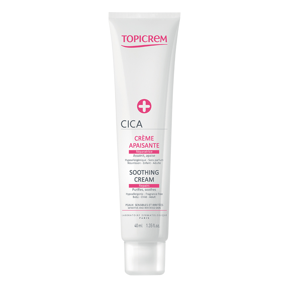 Creme Apaisante Reparatrice 40ml Cica Peaux Irritees Et Sensibles Topicrem