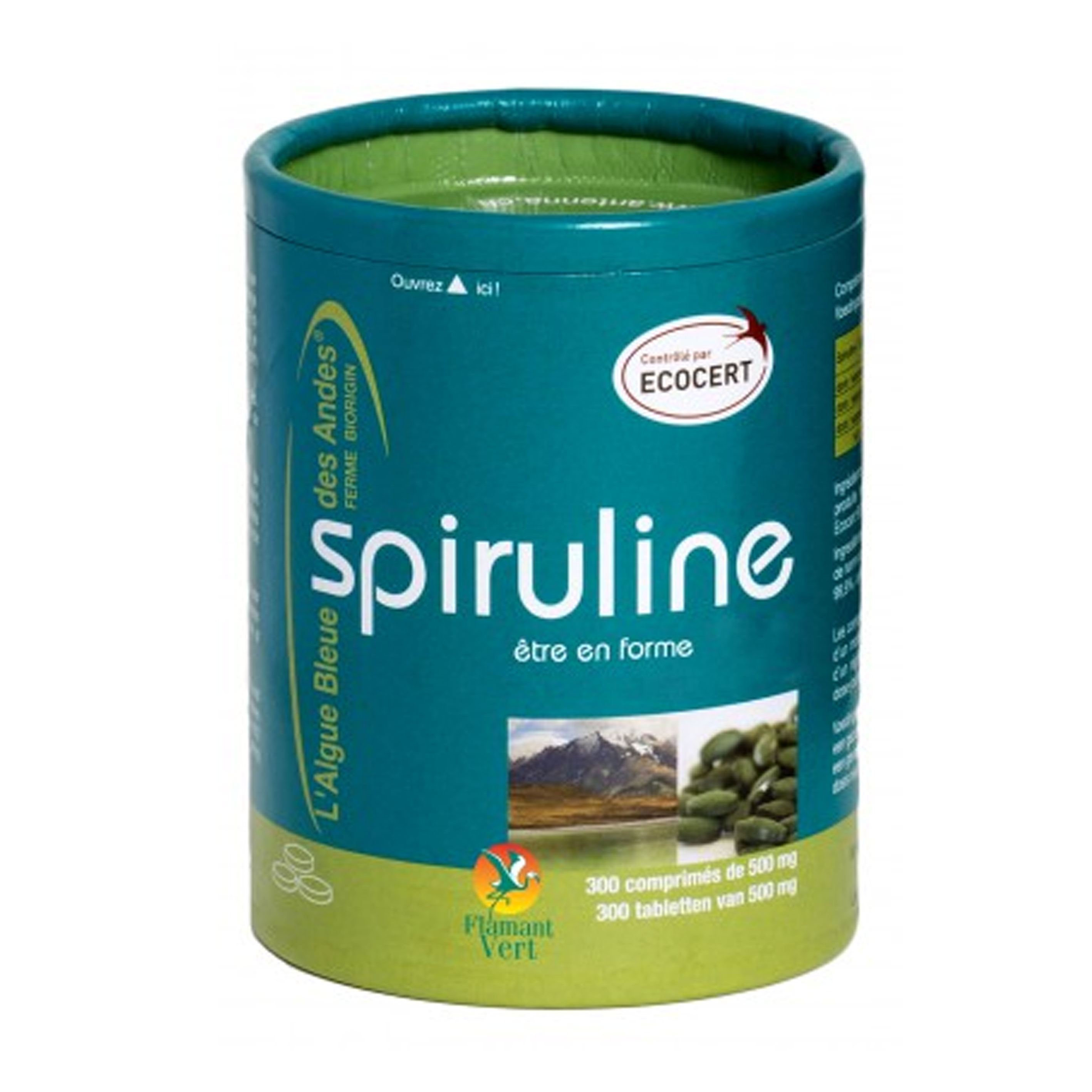 Flamant Vert Spiruline Etre En Forme 300 Comprimes